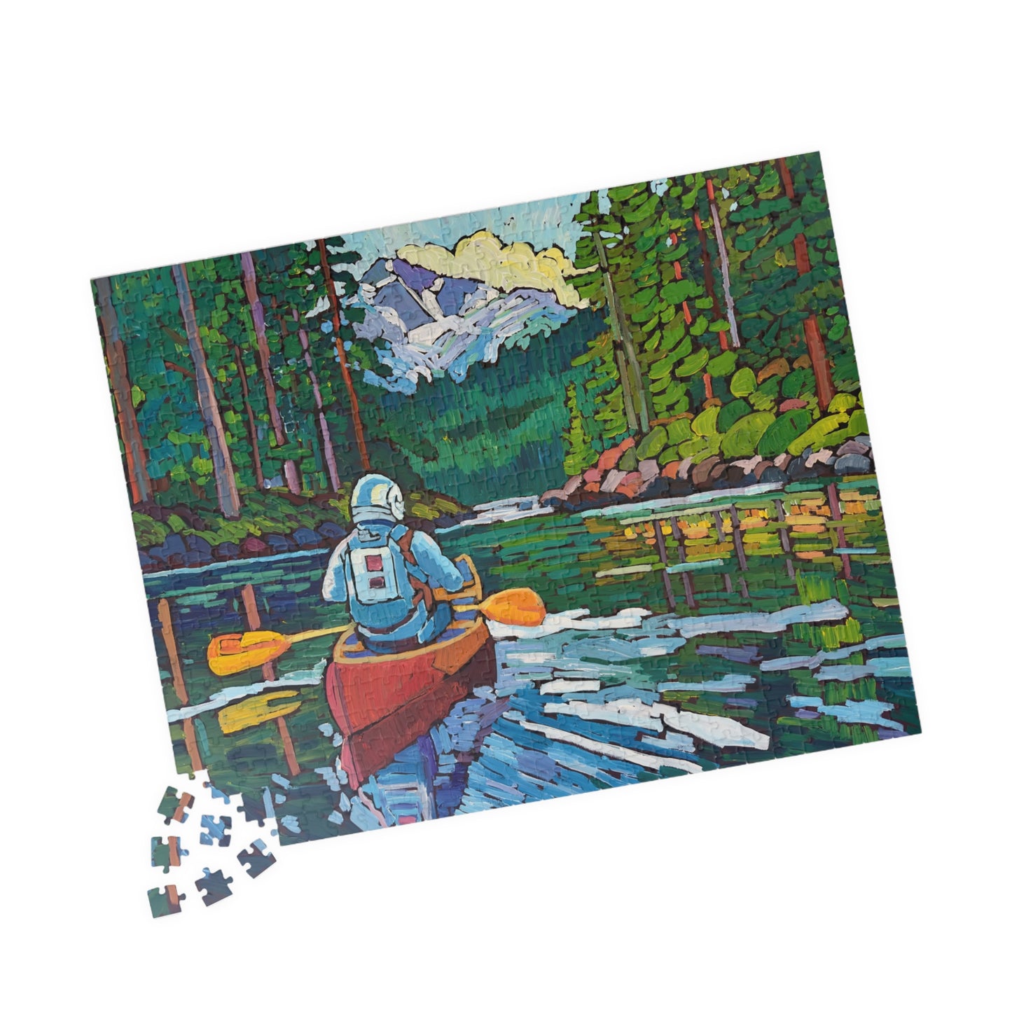 Astronaut Alice Explores Olympic Puzzle (252, 520, 1014-piece)