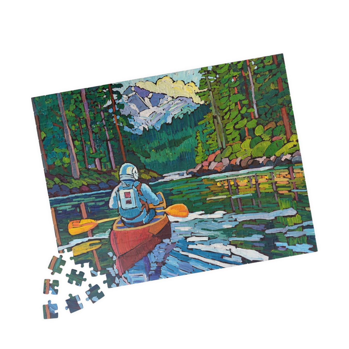 Astronaut Alice Explores Olympic Puzzle (252, 520, 1014-piece)