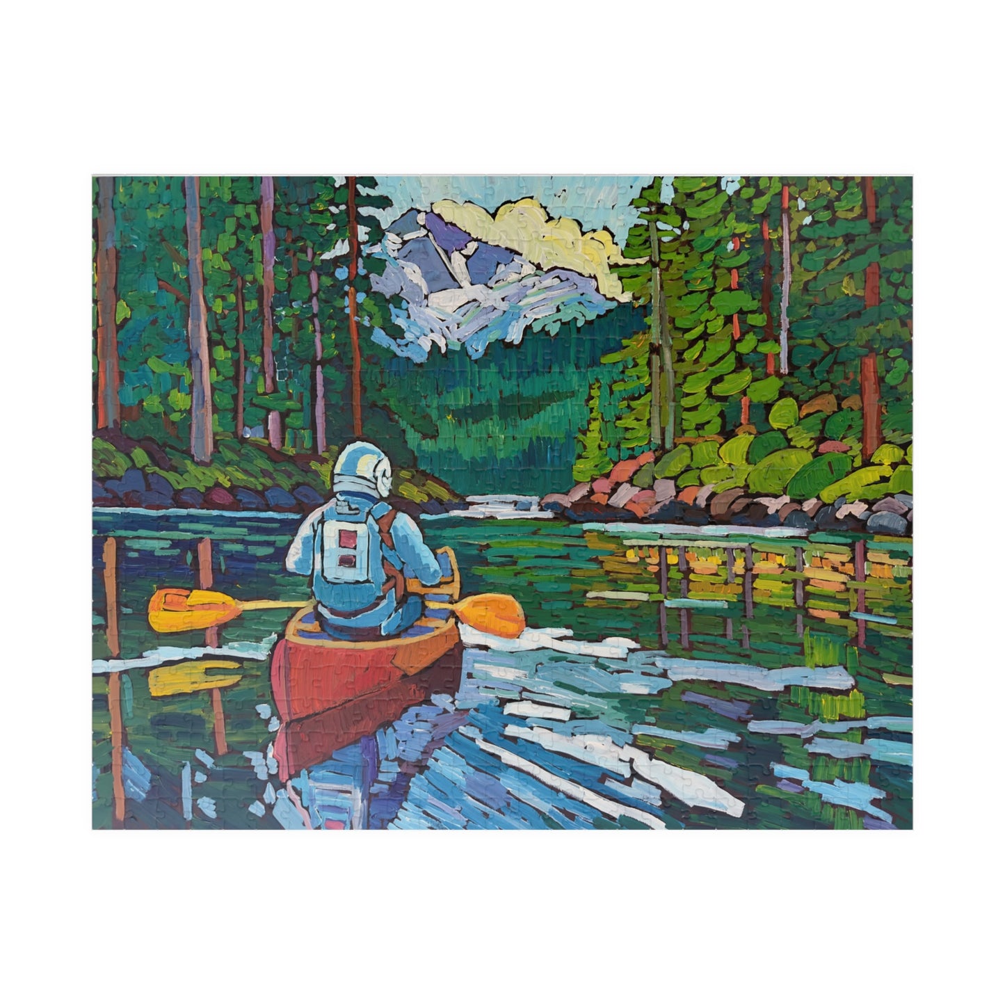 Astronaut Alice Explores Olympic Puzzle (252, 520, 1014-piece)