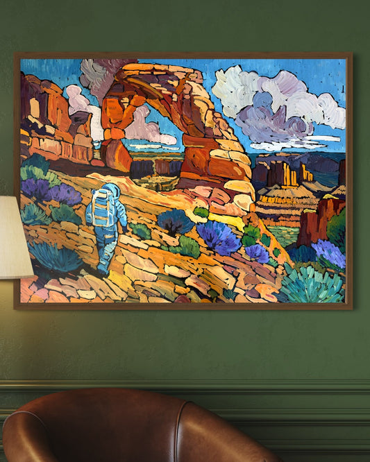 Astronaut Alice explores Arches